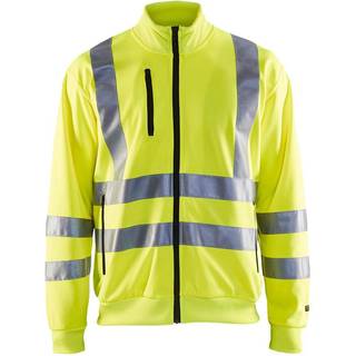Blåkläder 335819743300S Hi-vis trøje med lynlås, gul med høj synlighed Stl S