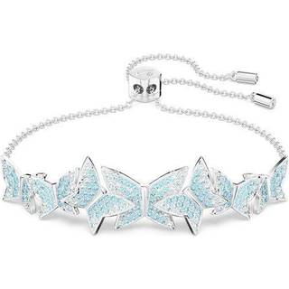 Idyllia Lilia Armband, Schmetterling, Blau, Rhodiniert