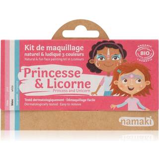 Ansigtsmaling m. 3 farver - Prinsesse & enhjørning