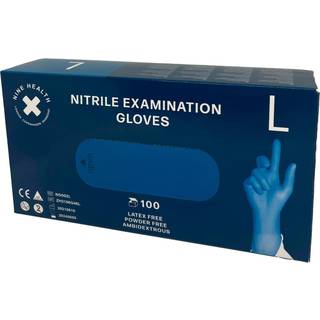 Nitril Handsker u/ talkum, Blå 100 stk. S