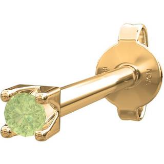 Piercing smykke - PIERCE52 ørestik grøn peridot 14kt. guld**