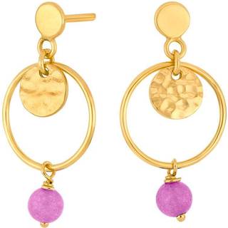 Nordahl Jewellery Joy52 forgyldte øreringe med lavender quartz