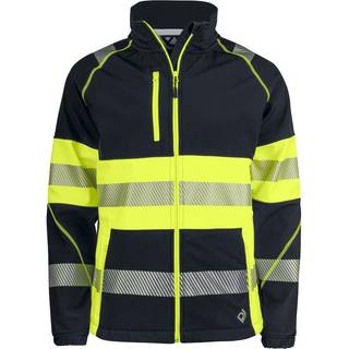 ProJob 6443 Softshell Jakke En Iso 20471 Klasse 1 - Yellow/Black - 4XL
