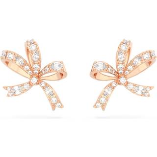 Swarovski Volta Rose Gold Bow Stud Earrings