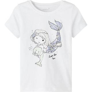 Name It Bright White T-shirt Havfrue