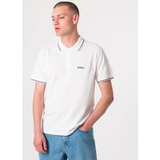 Ami Paris Striped cotton polo shirt - white - EU 44