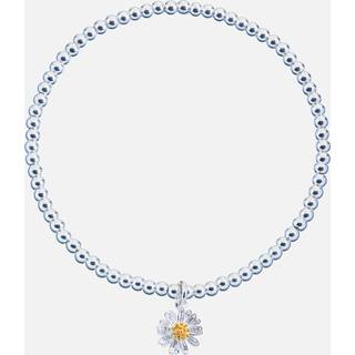 Estella Bartlett Estella Bartlett Silver Sienna Wildflower Bracelet with Beads and Wildflower