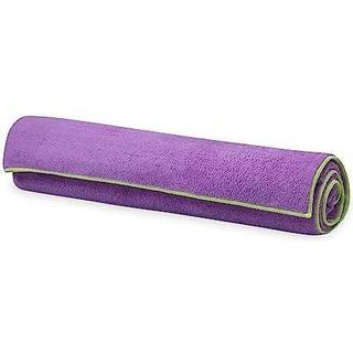 GAIAM Stay Put Yoga Mat Towel Mikrofiber håndklæde størrelse 178 x 66 cm farve purple