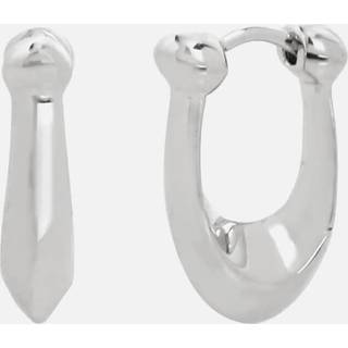 Coach Silver Chunky C Huggie Earrings - Silver