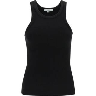 Agolde Bailey ribbed-knit tank top - black - XS