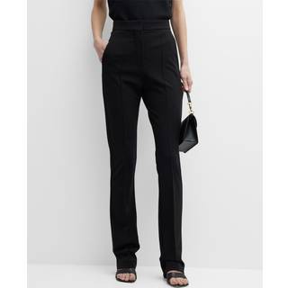 Max Mara Lari mid-rise straight-leg pants - black - XS