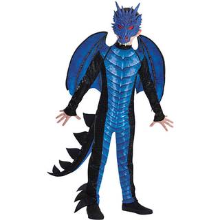 Amscan Deadly Dragon kostume til drenge inkluderer jumpsuit hale og maske Large