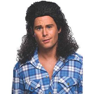 Rubies kostumer Perm Mullet Wig Accessory Party leverer flerfarvet ?n st?rrelse os