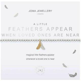 Joma A Little Feathers Appear When Loved Ones Are Near Bracelet - Adjustable - Silver