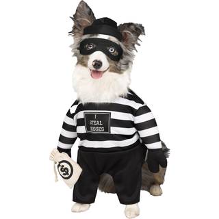 Bankräuber Kostüm für Hunde L (ca. 13 - 20 kg)