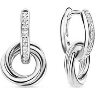 TI SENTO Silver Cubic Zirconia Twist Drop Earrings - F6934