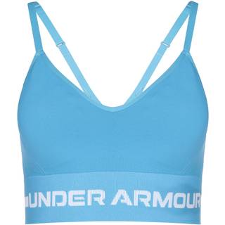 Under Armour Seamless Low Long Bra Blue XS - Blue - XS