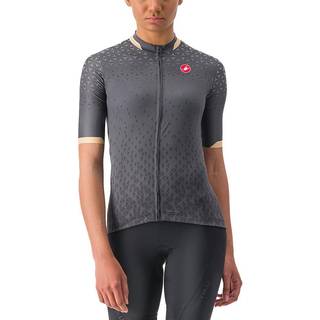 Castelli Pezzi kortærmet cykeltrøje Dark Gray dame - Størrelse Small