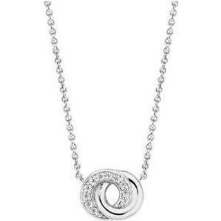 TI SENTO Silver Cubic Zirconia Circle Necklace - F6917