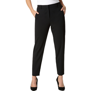 Roman Roman Black Petite Short Straight Leg Stretch Trouser