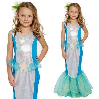 Havfrue kostume 7-9 år