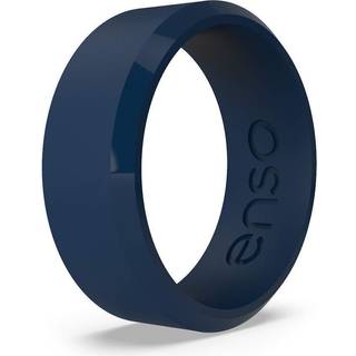 ENSO Rings Bevel Classic Silicone Wedding Ring - Hypoallergenic Unisex Wedding Band - Comfortable Band For Active Lifestyle - 8mm Wide 2,16 mm ty