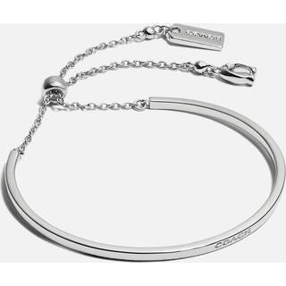 Coach COACH Silver Tone Slider Bangle Bracelet
