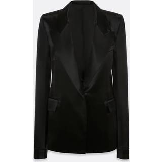 Victoria Beckham Satin tuxedo blazer - black - XXS