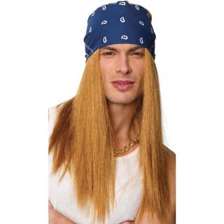 En st?rrelse rocker paryk med bandana