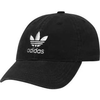 Adidas Originals Kids-Boys/Girl's vaskede bomuld afslappet fit strapback cap sort/hvid en st?rrelse