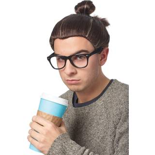 Hipster Man Bun Perücke