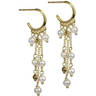 WENDY PEARL HOOP | GOLDEN