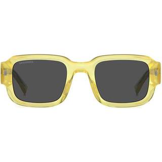 Dsquared2 ICON 0009/S 40G/IR 50 Solbriller Mænd Gul - Transparent Yellow - 50mm