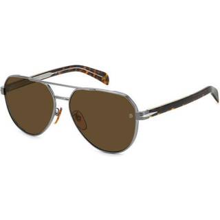 David Beckham DB 1121/G/S Asian Fit EKP/70 61 Solbriller Mænd Silver - Dark Ruthenium Silver - 61mm