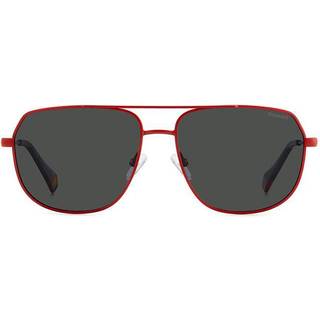 Polaroid PLD 6195/S/X Polarized 0Z3/M9 58 Solbriller Mænd Rød - Matte Red - 58mm