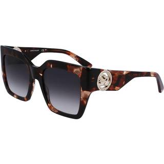 LONGCHAMP Kvinde LO734S 230 Solbriller Acetat Havana Grå Firkantet Normal Normal