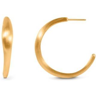 By Biehl Ocean Flow XL Hoops i forgyldt