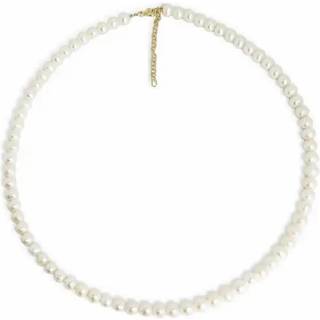 Scrouples perlehalskæde 6-7 mm i forgyldt, 45+7cm