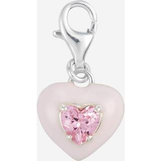 Thomas Sabo 1915-041-9 Charm-Anhänger Herz mit Pinkfarbenem Stein
