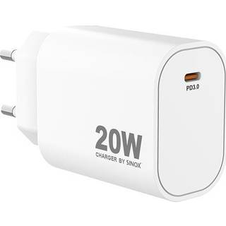 Sinox Pro oplader 20W - hvid (På lager i varehus)