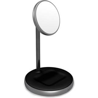 Epico Magnetisk 2-i-1 Trådløs Oplader 15W m. 18W QC Vægoplader - MagSafe Kompatibel - Space Grey