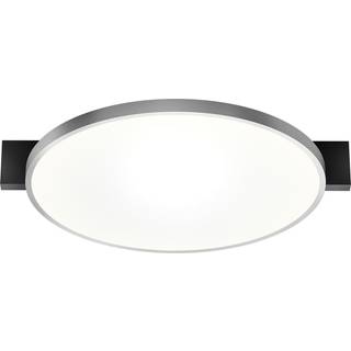 Inlay C2 Disc matsort satinsølv LED loftslampe