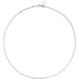 Diamond Chain halskæde rhodium