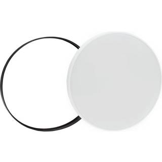 Spectrum 24W LED loftslampe - Ø32cm, Højde: 5,2cm, hvid kant, inkl. sort ring - Kulør : Kold