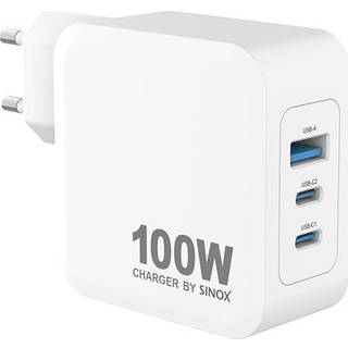 Sinox Pro oplader 100W - hvid (På lager i varehus)