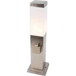 Moderne udendørslampe 45 cm stål med fatning IP44 - Malios