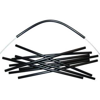 Isolatorrør sort med 4 mm hul 10 stk