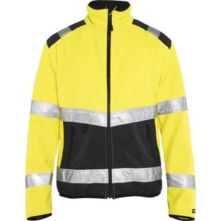 Blåkläder High Vis Light Softshell Jakke - High Vis Orange/Marineblå - XXXL