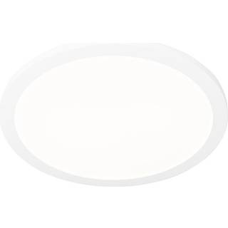 Loftslampe hvid 40 cm rund inkl. LED 3-trins dæmpbar IP44 - Steve