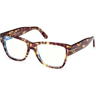 Tom Ford FT5878-B Blue-Light Block 055 55 Briller Kvinder Tortoiseshell - Colorful Tortoise - 55mm